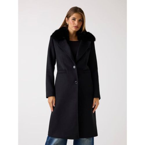 Manteau Long Laine Mélangée - Guess - Modalova