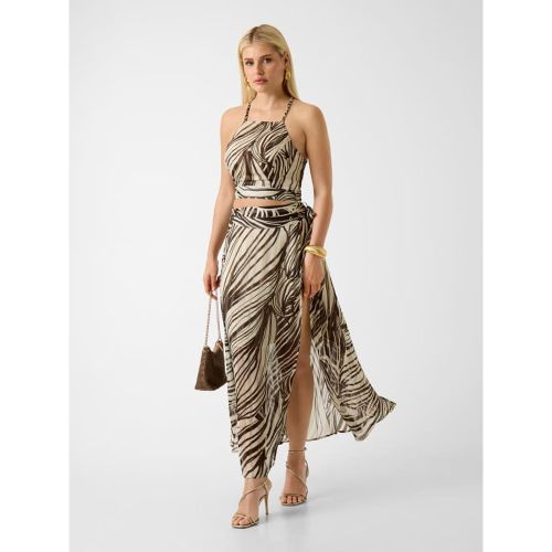 Jupe Portefeuille Imprimé Floral - Guess - Modalova