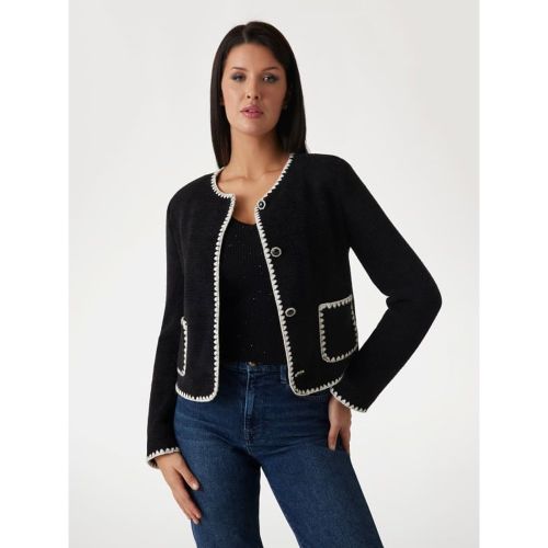 Veste En Sergé Avec Surpiqûres Contrastées - Guess - Modalova