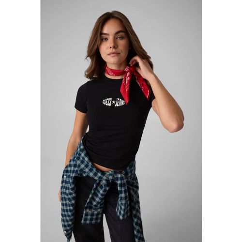 T-Shirt Slim Imprimé - Guess - Modalova