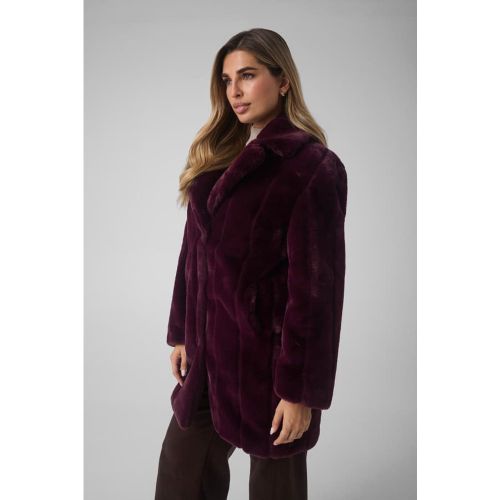 Manteau En Fausse Fourrure - Guess - Modalova