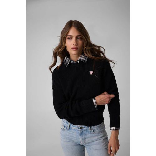 Pull En Coton Rayé - Guess - Modalova