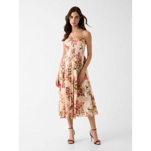 Robe Maxi À Imprimé Floral - Guess - Modalova