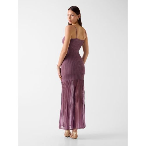 Côtelé Long Dress - Guess - Modalova