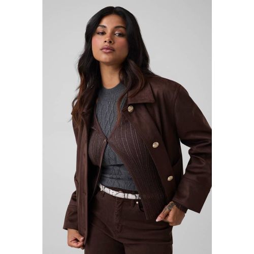 Veste En Suédine - Guess - Modalova