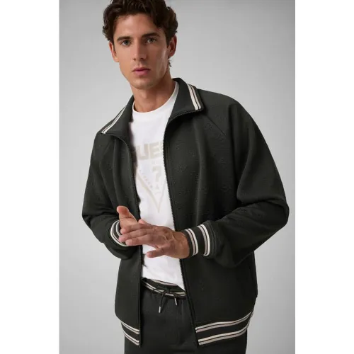 Sweat-Shirt À Fermeture Éclair Intégrale - Guess - Modalova