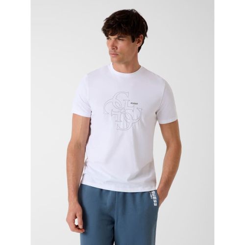 T-Shirt Avec Logo Brodé - Guess - Modalova