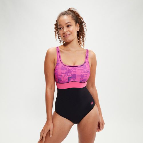 Maillot de bain effet galbant ContourEclipse /rose - Speedo - Modalova