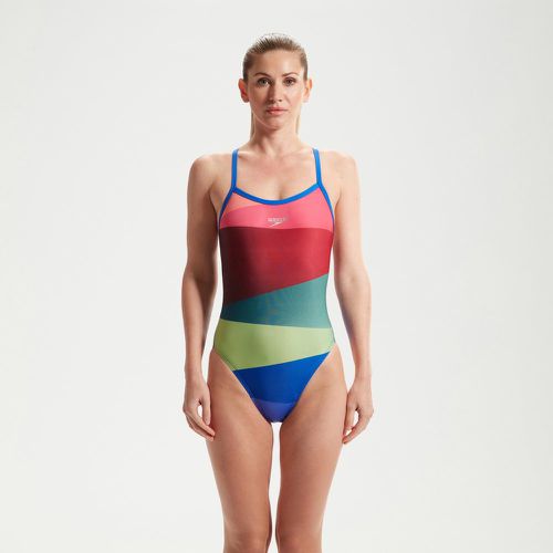 Maillot de bain Placement Digital Turnback /vert/bleu - Speedo - Modalova