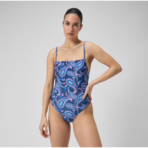 Maillot de bain 1 pièce imprimé à bretelles fines réglabless Bleu épicéa/Magenta brume - Speedo - Modalova