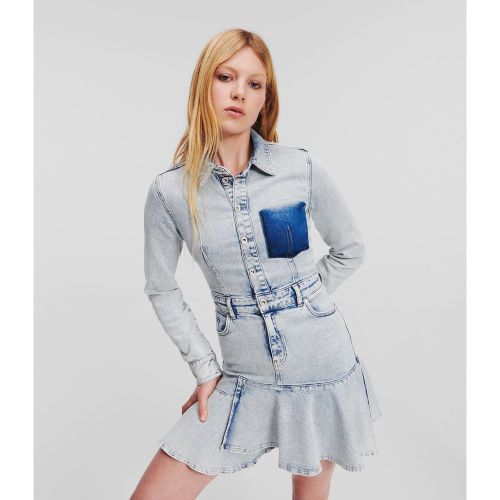 Robe En Jeans À Volant, , , Taille: L - KL Jeans - Modalova
