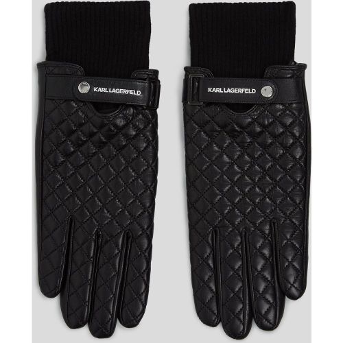 Gants En Cuir K/essential, , , Taille: L - Karl Lagerfeld - Modalova