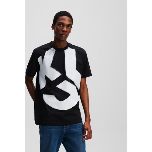 T-shirt Effet Délavé Klj Monogram, , , Taille: XS - Karl Lagerfeld - Modalova