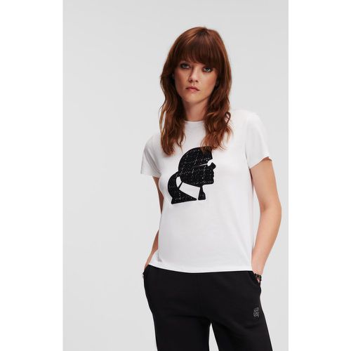 T-shirt À L'effigie De Karl En Bouclé, , , Taille: XL - Karl Lagerfeld - Modalova