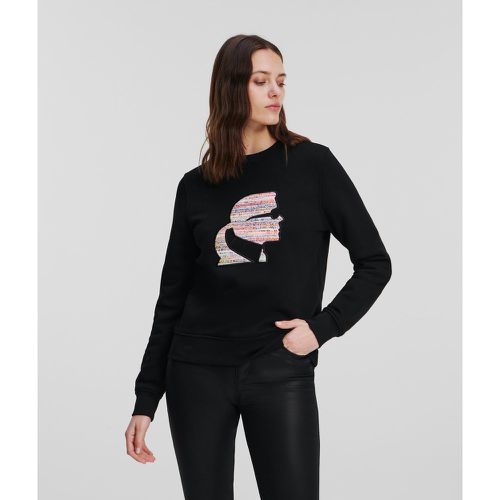 Sweat-shirt Bouclé Avec Motif Profil Karl, , , Taille: XL - Karl Lagerfeld - Modalova