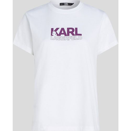 T-shirt À Logo Superposé Karl, , , Taille: XL - Karl Lagerfeld - Modalova