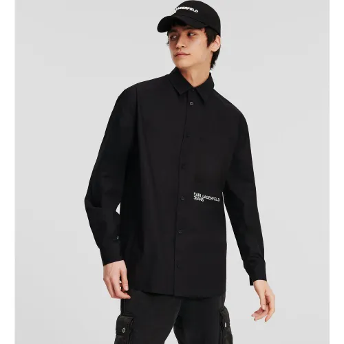 Chemise Coupe Droite Classique, , , Taille: L - Karl Lagerfeld - Modalova