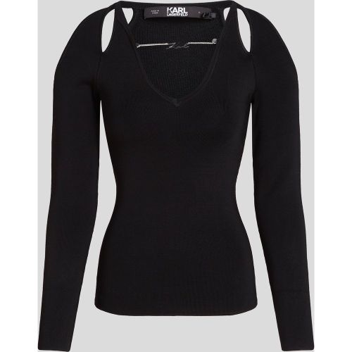 Pull Avec Découpes Signature, , , Taille: L - Karl Lagerfeld - Modalova