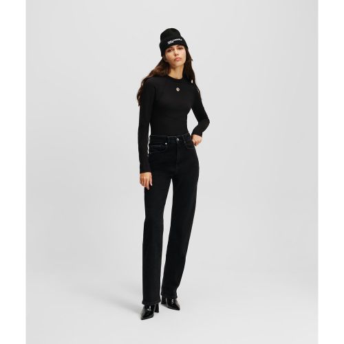 Jean Droit Taille Haute, , , Taille: W24 L30 - Karl Lagerfeld - Modalova