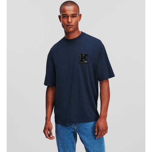 T-shirt Initiale K Esprit Universitaire, , , Taille: XXL - Karl Lagerfeld - Modalova