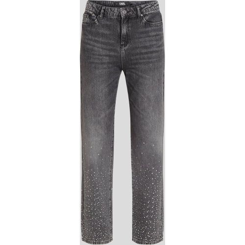 Jean Girlfriend À Strass, , , Taille: 24 - Karl Lagerfeld - Modalova