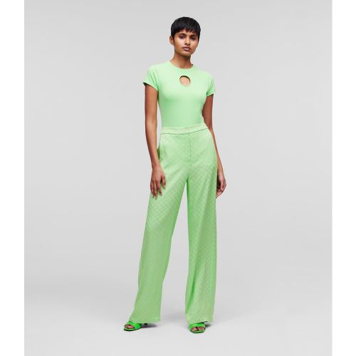 Pantalon Monogram Sélectionné Par Hun Kim, , Vert Été, Taille: 34 - Karl Lagerfeld - Modalova