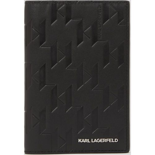 Porte-passeport En Cuir K/loom, , , Taille: One size - Karl Lagerfeld - Modalova