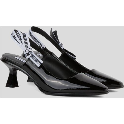 Escarpins À Talon Avec Bride Arrière Et Ruban Panache, , , Taille: 35 - Karl Lagerfeld - Modalova
