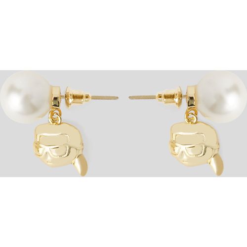 Clous D'oreilles Avec Perles Ikon, , , Taille: X00 - Karl Lagerfeld - Modalova