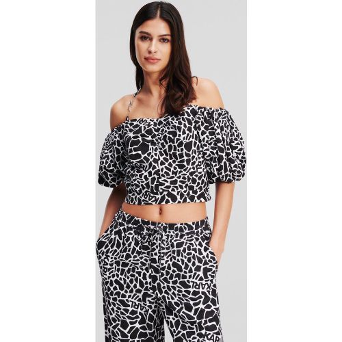 Chemisier À Épaules Dénudées Et Imprimé Girafe, , / , Taille: 34 - Karl Lagerfeld - Modalova