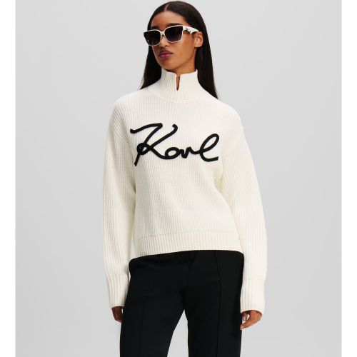 Pull À Soutache Signature, , /, Taille: L - Karl Lagerfeld - Modalova