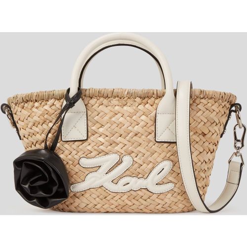 Petit Sac Cabas En Raphia K/signature, , - , Taille: One size - Karl Lagerfeld - Modalova