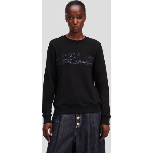 Sweat-shirt En Bouclé Karl Signature, , , Taille: XL - Karl Lagerfeld - Modalova