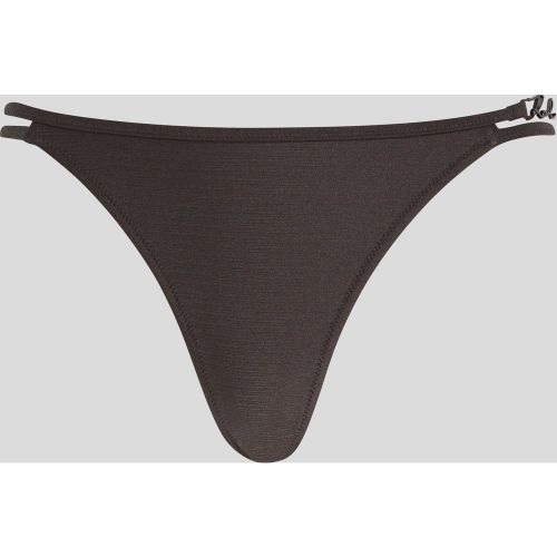 Bas De Bikini Taille Mi-haute K/signature, , , Taille: L - Karl Lagerfeld - Modalova