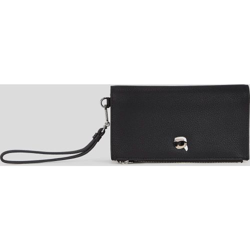 Ikon Grainy Phone Wallet, , , Taille: One size - Karl Lagerfeld - Modalova