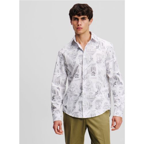 Chemise À Imprimé Intégral Kl X Jorge Parra, , , Taille: L - Karl Lagerfeld - Modalova