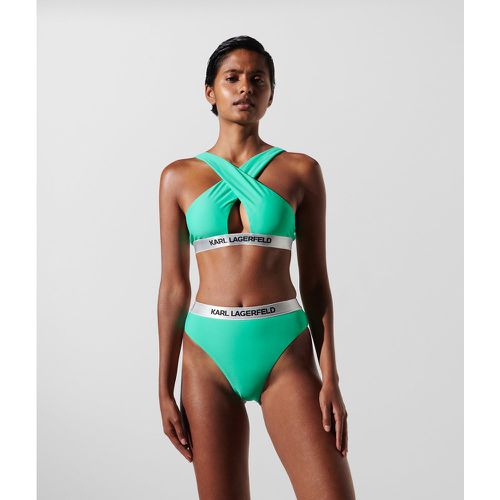 Haut De Bikini À Col Halter Avec Logo Karl, , , Taille: XL - Karl Lagerfeld - Modalova