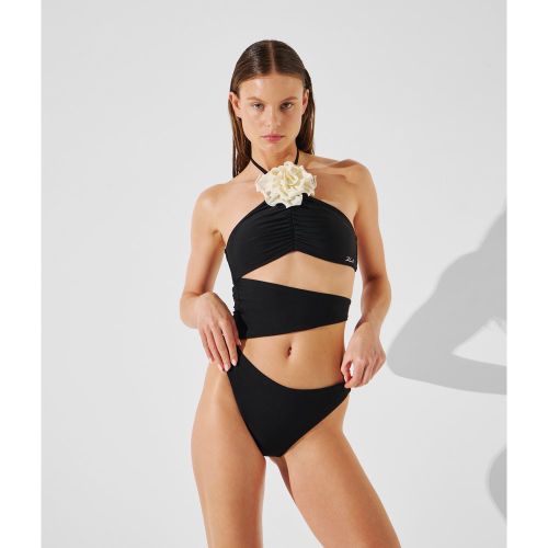 Maillot De Bain Floral À Col Montant, , , Taille: XL - Karl Lagerfeld - Modalova