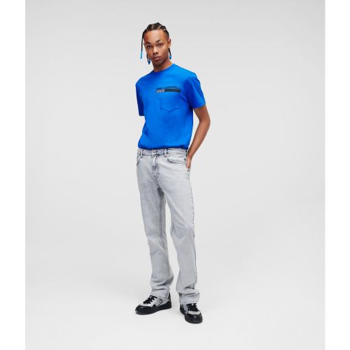 Jean Droit, , GRIS CLAIR DÉLAVÉ À L'ACIDE, Taille: W28 L30 - KL Jeans - Modalova