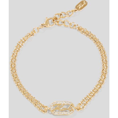 Bracelet À Breloque Pavé Karl Signature, , , Taille: L00 - Karl Lagerfeld - Modalova