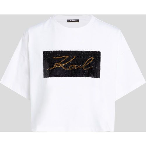 T-shirt Sequins Réversibles, , , Taille: XL - Karl Lagerfeld - Modalova