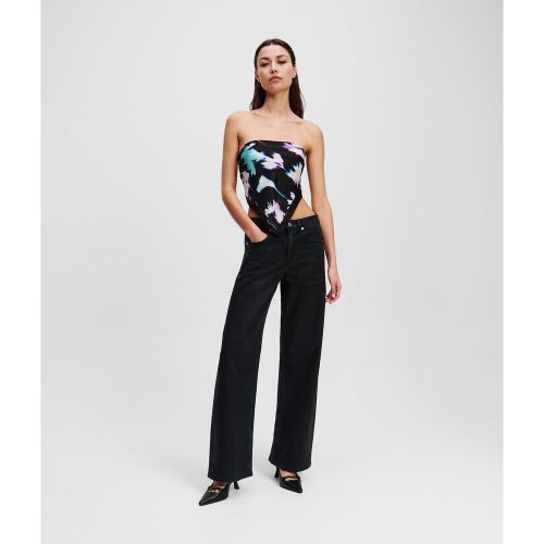 Jean Décontracté Enduit À Taille Mi-haute, , , Taille: W24 L30 - Karl Lagerfeld - Modalova