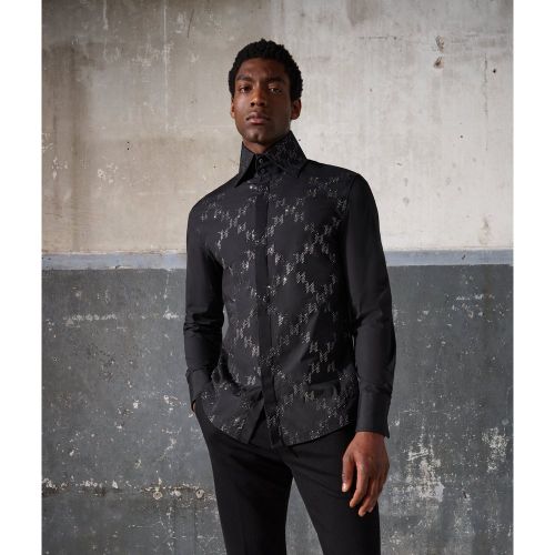 Chemise Monogram Sélectionnée Par Hun Kim, , , Taille: L - Karl Lagerfeld - Modalova