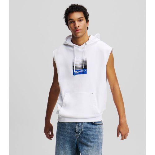 Sweat À Capuche Sans Manche Avec Logo Encadré Estompé, , , Taille: L - Karl Lagerfeld - Modalova