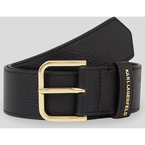 Ceinture K/essential En Cuir Grainé, , , Taille: XL - Karl Lagerfeld - Modalova