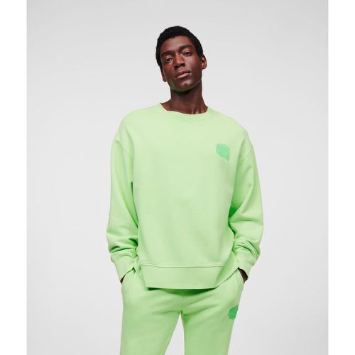 Sweat-shirt Ton Sur Ton Avec Écusson Karl Ikon, , Vert Été, Taille: XL - Karl Lagerfeld - Modalova