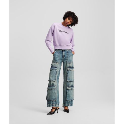 Jean Décontracté À La Taille Mi-haute De Style Utilitaire, , , Taille: L2430 - Karl Lagerfeld - Modalova