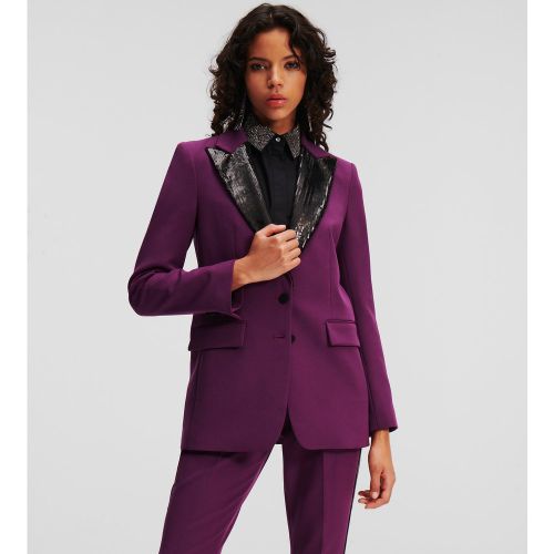 Blazer À Revers En Sequins, , , Taille: 34 - Karl Lagerfeld - Modalova