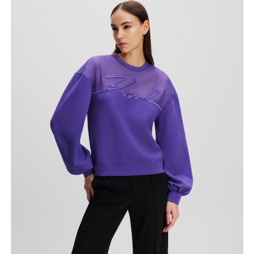 Sweat-shirt En Tissu Mélangé Signature, , , Taille: L - Karl Lagerfeld - Modalova