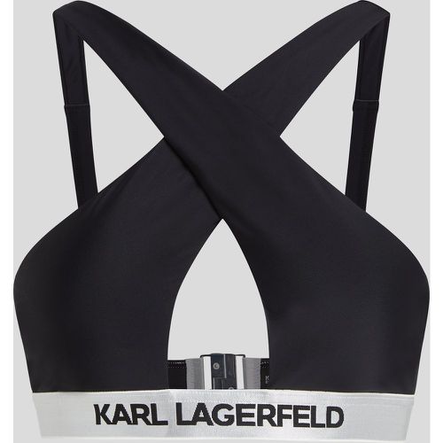 Haut De Bikini À Col Halter Avec Logo Karl, , , Taille: XS - Karl Lagerfeld - Modalova